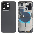 For iPhone 14 Pro Max Battery Back Cover with Power + Volume Flex Cable + Wireless Charging Module, China Version, CE EU Version, US Version