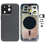 For iPhone 14 Pro Battery Back Cover with Side Keys & Card Tray, US Version, China Version, CE EU Version