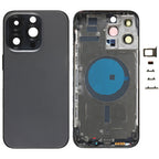 For iPhone 14 Pro Max Battery Back Cover with Side Keys & Card Tray, US Version, China Version, CE EU Version
