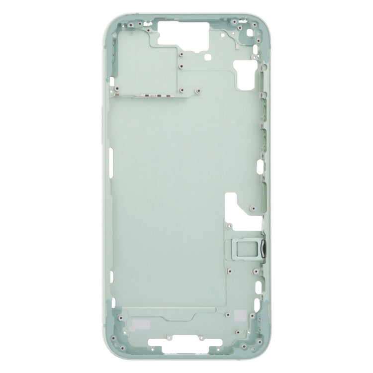 For iPhone 15 Plus Middle Frame Bezel Plate with Side Keys + Card Tray, China Version, US Version, CE EU Version