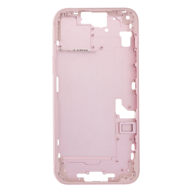 For iPhone 15 Plus Middle Frame Bezel Plate with Side Keys + Card Tray, China Version, US Version, CE EU Version