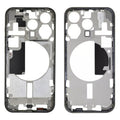 For iPhone 15 Pro Middle Frame Bezel Plate with Side Keys + Card Tray, China Version, US Version, CE EU Version