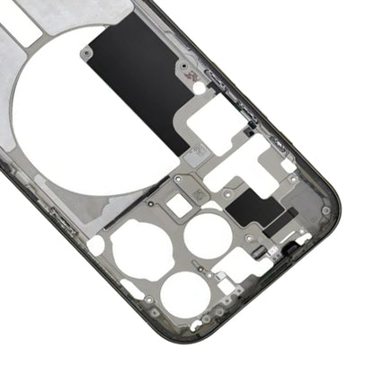 For iPhone 15 Pro Middle Frame Bezel Plate with Side Keys + Card Tray, China Version, US Version, CE EU Version