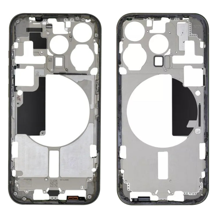 For iPhone 15 Pro Middle Frame Bezel Plate with Side Keys + Card Tray, China Version, US Version, CE EU Version