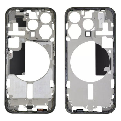 For iPhone 15 Pro Middle Frame Bezel Plate with Side Keys + Card Tray, China Version, US Version, CE EU Version