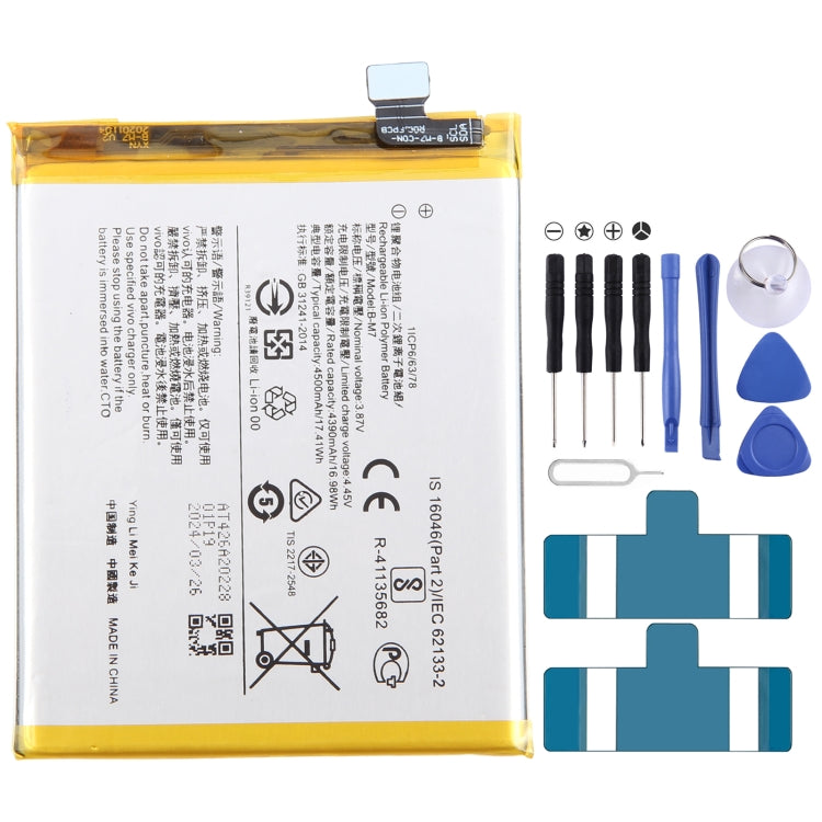 Li-Polymer Battery Replacement, For vivo Y17s BA10 5000mAh, For vivo S17 Pro B-Z8 4600mAh, For vivo S17 B-Z7 4600mAh, For vivo Y78 B-Z5 5000mAh, For vivo V27e B-Y2 4600mAh, For vivo Y35 5G V2230A B-Y1 5000mAh, For vivo Y02 B-W1 5000mAh                 ...