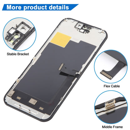YK OLED LCD Screen, Remove IC Need Professional Repair, For iPhone 15 Pro(Incell), For iPhone 14 Pro(Incell)