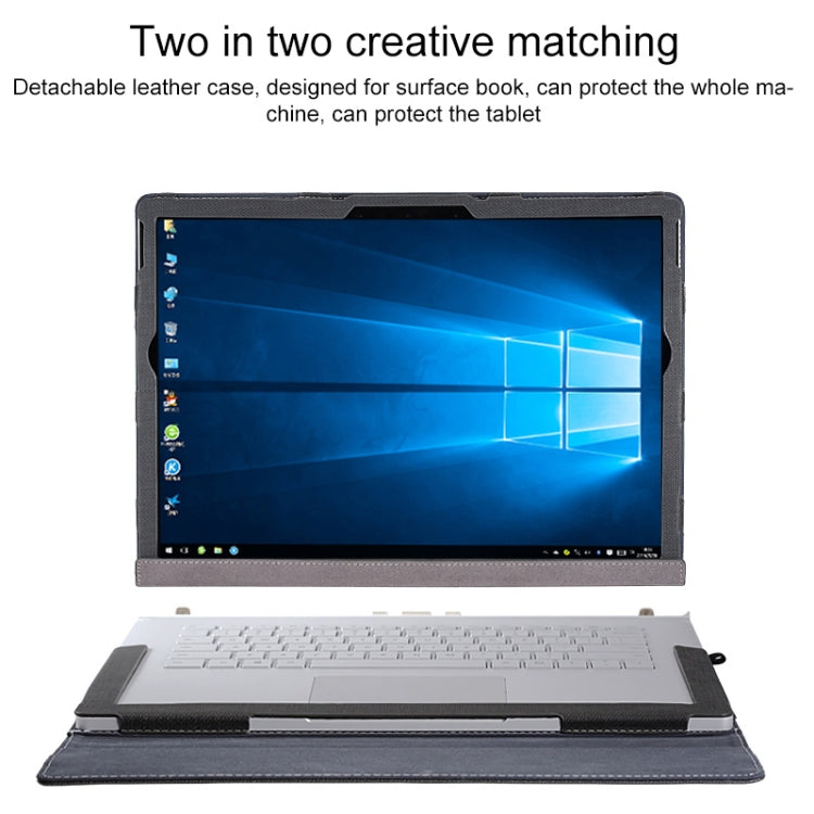 PU Leather Laptop Protective Case with Screen Stand, For Microsoft Surface Book 3 / 2 / 1 13.5 inch, For Microsoft Surface Book 3 / 2 15 inch, For Microsoft Surface Book 2 13.5 inch, For Microsoft Surface Book 2 15 inch                                 ...