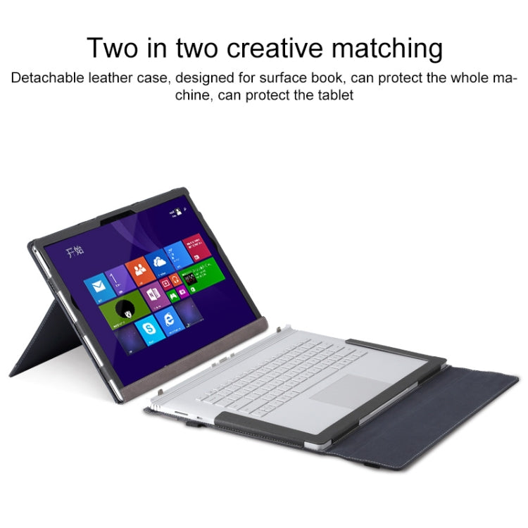 PU Leather Laptop Protective Case with Screen Stand, For Microsoft Surface Book 3 / 2 / 1 13.5 inch, For Microsoft Surface Book 3 / 2 15 inch, For Microsoft Surface Book 2 13.5 inch, For Microsoft Surface Book 2 15 inch                                 ...