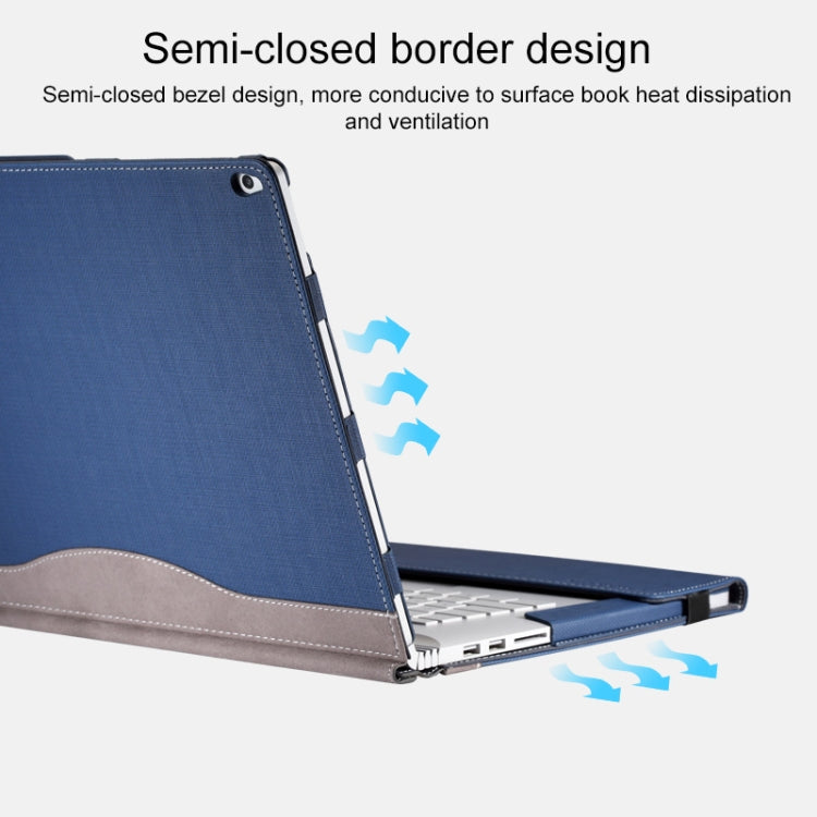 PU Leather Laptop Protective Case with Screen Stand, For Microsoft Surface Book 3 / 2 / 1 13.5 inch, For Microsoft Surface Book 3 / 2 15 inch, For Microsoft Surface Book 2 13.5 inch, For Microsoft Surface Book 2 15 inch                                 ...