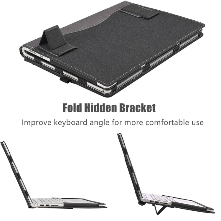 Leather Laptop Shockproof Protective Case with Stand, For MicroSoft Surface Laptop 13.5 inch, For MicroSoft Surface Laptop 15 inch