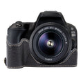 Buffalo Texture PU Leather Camera Half Case Base, For Canon EOS 200D II / 200D
