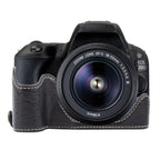 Buffalo Texture PU Leather Camera Half Case Base, For Canon EOS 200D II / 200D