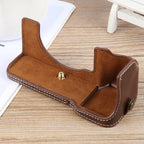 Glossy PU Leather Camera Half Case Base, For Sony ILCE-7CM2 / Alpha 7C II