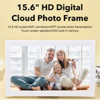 15.6 inch IPS Screen Digital Cloud Photo Frame Wall Mounted LED Advertising Machine, US Plug, UK Plug, EU Plug, AU Plug
