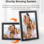 15.6 inch IPS Screen Digital Cloud Photo Frame Wall Mounted LED Advertising Machine, US Plug, UK Plug, EU Plug, AU Plug
