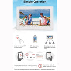 15.6 inch IPS Screen Digital Cloud Photo Frame Wall Mounted LED Advertising Machine, US Plug, UK Plug, EU Plug, AU Plug