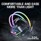 ONIKUMA X20 RGB Colorful Head-mounted Wired Gaming Earphone, Length: 1.8m, X20