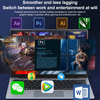 14 inch Windows 11 Laptop, Gen 4th Intel Core i3 CPU, 180 Degree Rotation Axis, 8GB+128GB, 8GB+256GB, 8GB+512GB, 8GB+1TB, 16GB+128GB, 16GB+256GB, 16GB+512GB, 16GB+1TB