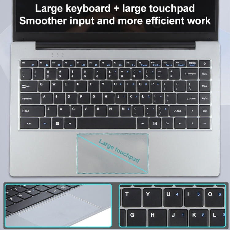 14 inch Windows 11 Laptop, Gen 4th Intel Core i3 CPU, 180 Degree Rotation Axis, 8GB+128GB, 8GB+256GB, 8GB+512GB, 8GB+1TB, 16GB+128GB, 16GB+256GB, 16GB+512GB, 16GB+1TB