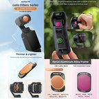 For DJI Osmo Pocket 3 Sunnylife Camera Lens Magnetic Metal Filter, No Impact On Gimbal Reset, MCUV, ND8, ND16, ND32, ND64, CPL, ND8PL, ND16PL, ND32PL, ND64PL, 3 in 1 CPL ND8 ND16, 4 in 1 ND8-64, 4 in 1 ND8-64PL, 4 in 1 UV CPL ND32 ND64                 ...