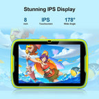 UNIWA  Boxchip Tab 8 WiFi Kid Tablet, 8 inch Android 13 Allwinner A523 Octa Core CPU Support Google Play, 4GB+64GB
