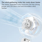 Mini Turbine Handheld Cute Rabbit Electric Fan