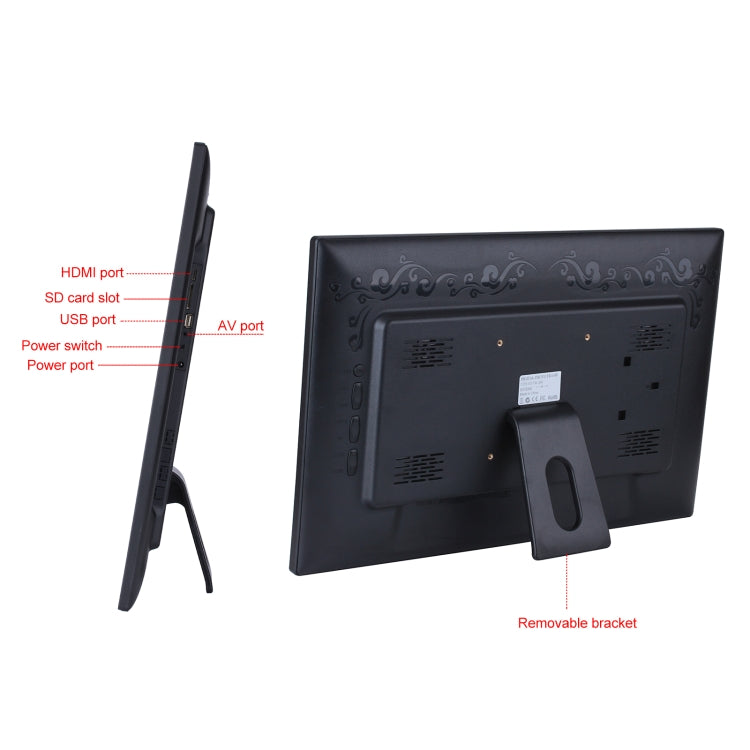 23.6 inch LED Screen Digital Photo Frame, US Plug, EU Plug