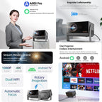 AUN A003 Pro 1920 x 1080P 350 Lumens Portable Home Theater LED HD Digital Projector, US Plug, UK Plug, EU Plug