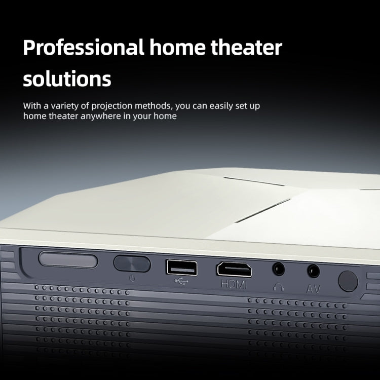 AUN A004 Pro 1920 x 1080P 9000Lumen Android 14 Portable LCD Projector, US Plug, UK Plug, EU Plug, AU Plug