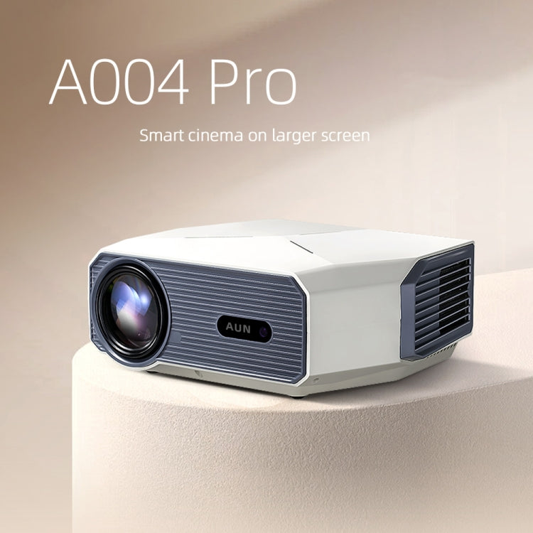 AUN A004 Pro 1920 x 1080P 9000Lumen Android 14 Portable LCD Projector, US Plug, UK Plug, EU Plug, AU Plug
