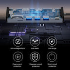 BYL-2411 11 in 1 Type-C HUB Docking Station with 3 x USB3.0, PD100W,  SD/TF, RJ45, Type-C, VGA, HDTV, 3.5mm Jack, BYL-2411