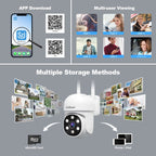 SriHome SH061 2MP 2.4G WiFi AI Humanoid Tracking Infrared Night Vision Camera, EU Plug, US Plug, UK Plug