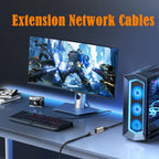 10Gbps RJ45 Female to Female in Line Coupler Cat8 / Cat7 / Cat6 / Cat5 Ethernet Cable Extender Adapter
