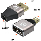 8K 60Hz Male Displayport to Female Mini Displayport Adapter DP Converter, Male Displayport to Female Mini Displayport