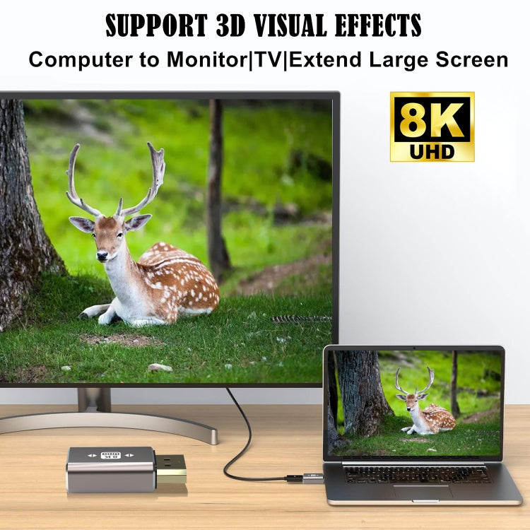 8K Ultra DP Male to Female Adapter