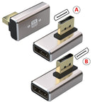 8K PD1.4 Male Displayport to Female Displayport Adapter Converter, A, B