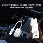 USB, USB-C / Type-C Dual Interface Wired to Wireless Car CarPlay Box Adapter for iPhone