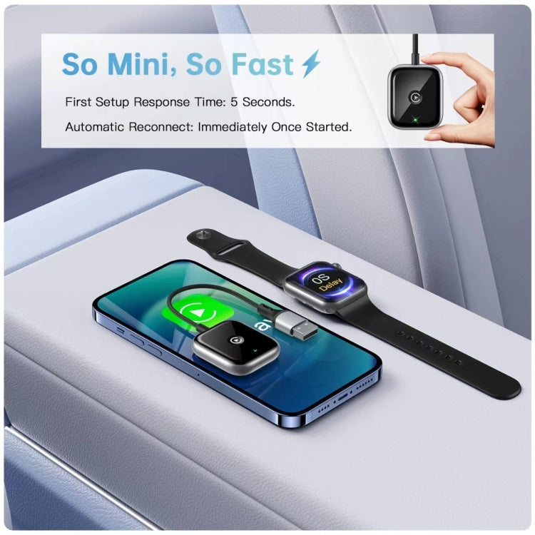 For iPhone Car Apple CarPlay Box Wired to Wireless Adapter, For iPhone
