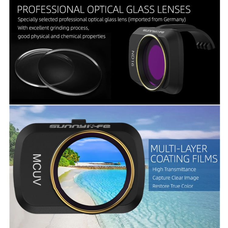 Sunnylife MM-FI9250 Lens Filter For DJI Mini 4K/Mini 2 SE/Mini SE/Mini 2/Mavic Mini, MCUV