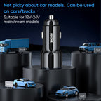 WEKOME WP-C49 Pop Digital Series USB, USB-C / Type-C 63W Fast Car Charger, WP-C49