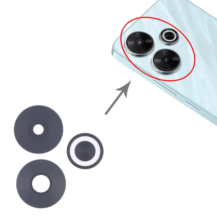 10pcs Back Camera Lens, For Xiaomi Redmi Note 13R, For Xiaomi Poco F6, For Xiaomi Redmi Turbo 3, For Xiaomi Poco M6 Pro 4G, For Xiaomi Poco X6 Neo, For Xiaomi Redmi Note 13 4G, For Xiaomi Poco X6 Pro, For Xiaomi Poco X6, For Xiaomi Redmi Note 13 Pro+  ...
