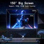 Y7S 720P Android 11 OS Portable Home WiFi Projector with Speaker, Allwinner H713, RK3326