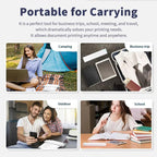 A41 203DPI Portable Tattoo Printer Office Study Bluetooth HD Thermal Printer, A41