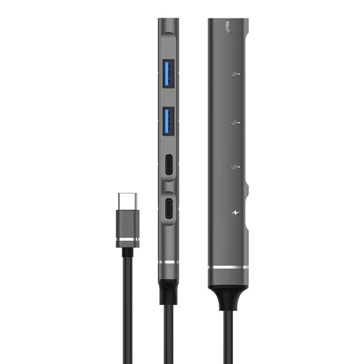 2 Type-C, 3 USB Multifunctional HUB Docking Station, 2 Type-C, 3 USB