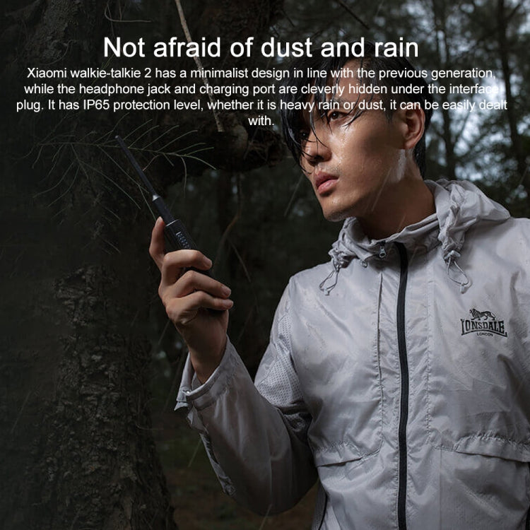 IP65 waterproof Xiaomi walkie talkie for hiking and security use