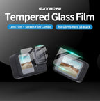 For GoPro HERO13 Black Sunnylife 3 in 1 Lens Protector Front and Rear Screen Tempered Glass Films, 1 + 1 + 1 Sets, 2 + 2 + 2 Sets