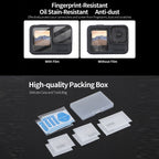 For GoPro HERO13 Black Sunnylife 3 in 1 Lens Protector Front and Rear Screen Tempered Glass Films, 1 + 1 + 1 Sets, 2 + 2 + 2 Sets