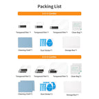 For GoPro HERO13 Black Sunnylife 3 in 1 Lens Protector Front and Rear Screen Tempered Glass Films, 1 + 1 + 1 Sets, 2 + 2 + 2 Sets