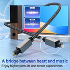 OD5.0mm Toslink Male to Male Digital Optical Audio Cable, 1m, 1.8m, 3m, 5m